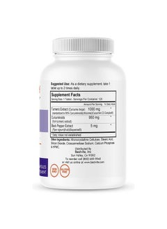 BESTVITE Curcumin 1000mg (Turmeric)(120 Tablets) Made with Curcumin C3 Complex & Bioperine - Standardized to 95% Curcuminoids - Vegan  - Image 2