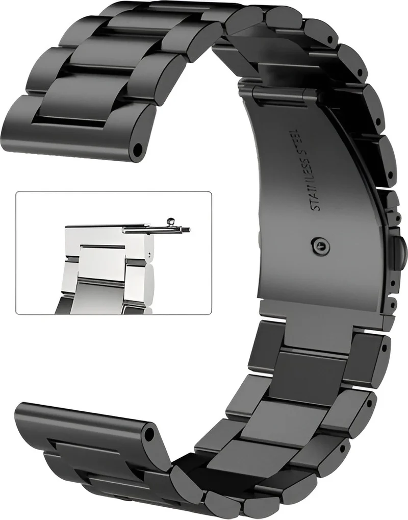 ESPRIT Watch Compatible Stainless Steel Smart Pin Watch Band 22MM Black