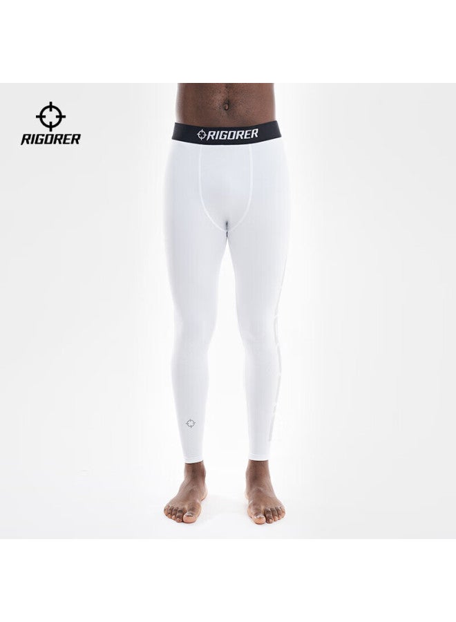 Rigorer Men's Compression Basketball Soccer High-elastic Training Fitness Running Sports Black Base Layer Autumn Long Pants - Image 1