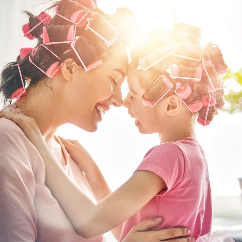 Zhehao 36 Pcs Sponge Hair Rollers Small Pink Foam Heatless Curls Rollers for Short Long Hair Flexible Sleeping Hairdressing Curler for Women Hair Styling(0.79 x 2.76 Inch,Pink) - Image 5