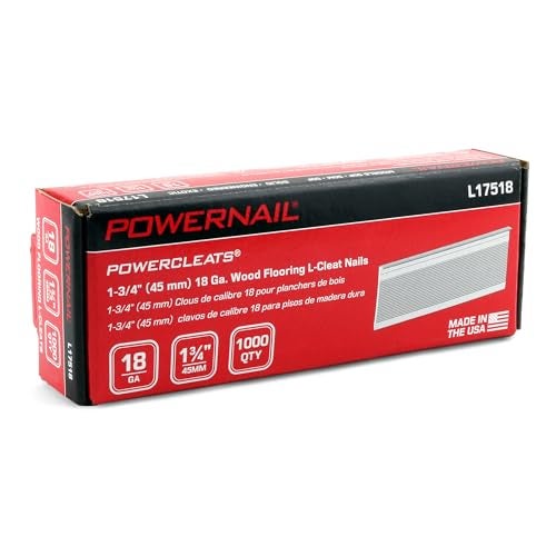 Powernail L17518 18 Gauge 1-3/4 Inch Length Hardwood Flooring HD L-Cleat Nail (Box of 1000) - Image 5