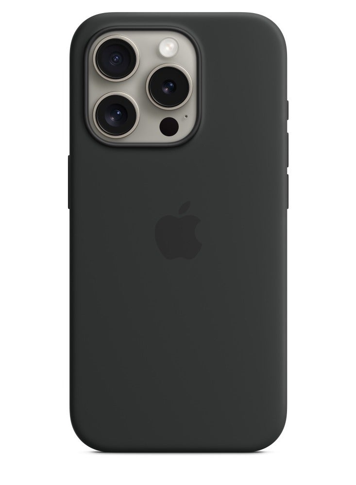 AROAQ Iphone Silicone Magnetic Case, Durable Silicone Case With Magsafe, Comfortable Soft Iphone Protection Case For Iphone 15 Pro Max, 15 Plus, Pro, (Midnight Color) - Image 1