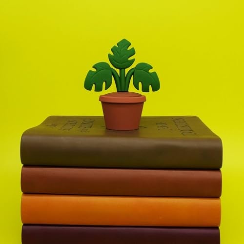 GOOFBALLS Mini Garden Figurines for Desk Decor – Cute Accessories for Fairy Gardens, Terrariums, Succulent Pots & Office Spaces – Tiny Plant Decor Statues - Monstera - Image 3