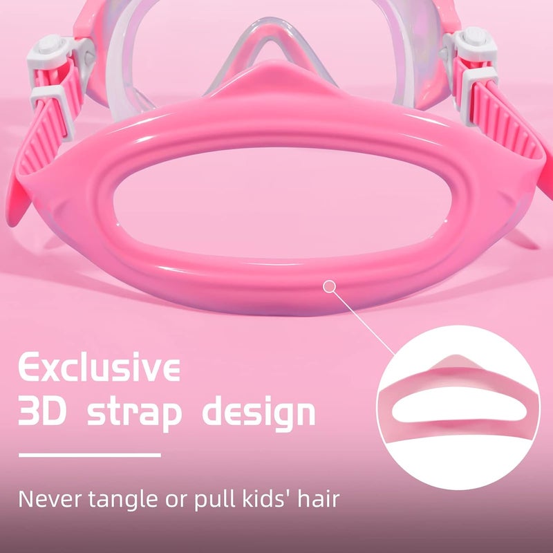 Seago Kids Swim Goggles Snorkel Diving Mask for Youth(5-15), Anti-Fog 180° Clear View - Image 5