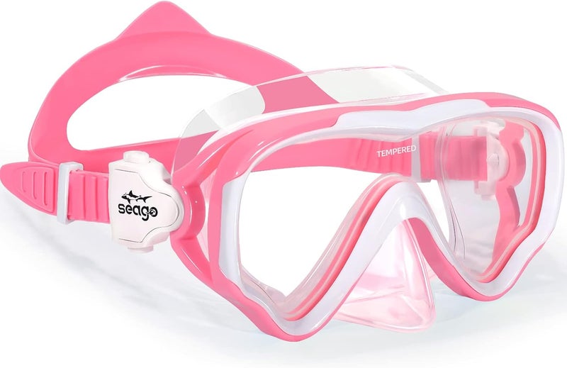 Seago Kids Swim Goggles Snorkel Diving Mask for Youth(5-15), Anti-Fog 180° Clear View - Image 1