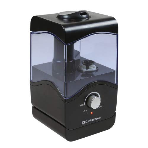 Comfort Zone CZHD10BK 0.15 Gallon Ultrasonic Aromatherapy Humidifier with Automatic Shutoff, Black - Image 5