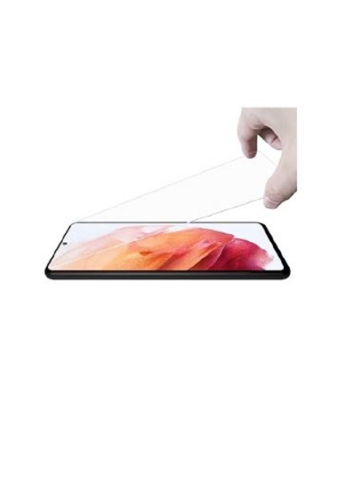 توكين واقي شاشة من الزجاج المقوى بتغطية كاملة من الغراء السائل بالأشعة فوق البنفسجية لهاتف Samsung Galaxy S23 Plus - شفاف - Image 3