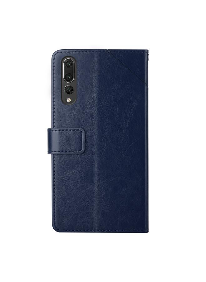 The Bros Phone Case For Huawei P20 Pro Y Stitching Horizontal Flip Leather Phone Phone Case with Holder & Card Slots & Wallet & Photo Frame  - Image 3