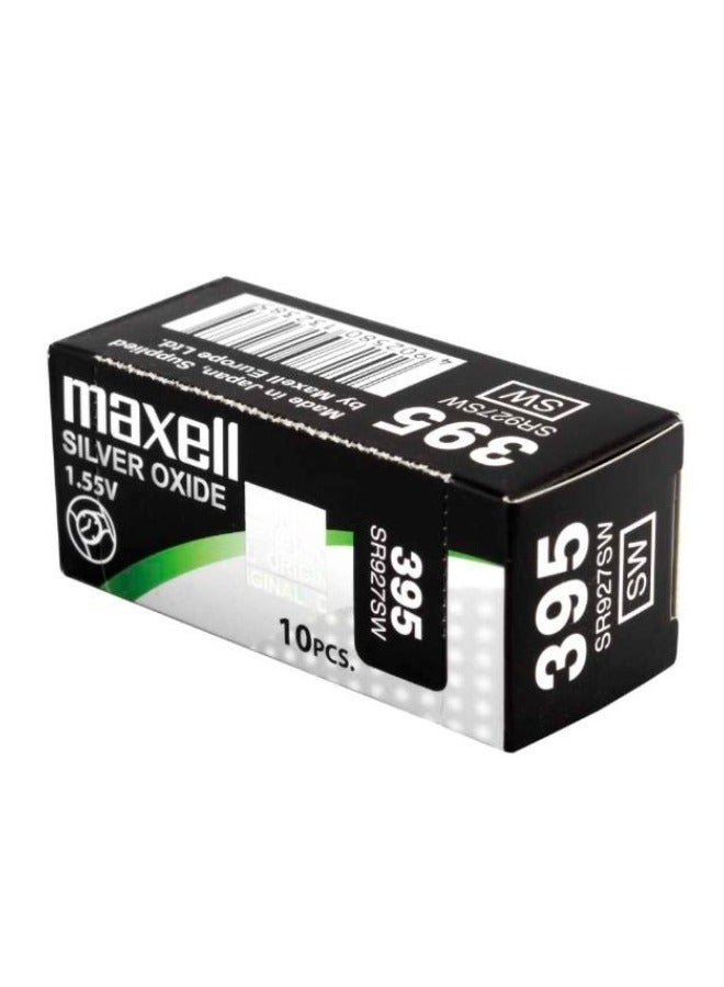 ماكسل 10 قطع ماكسيل 395/SR927SW أكسيد الفضة 1.55 فولت - البطاريات - Image 2