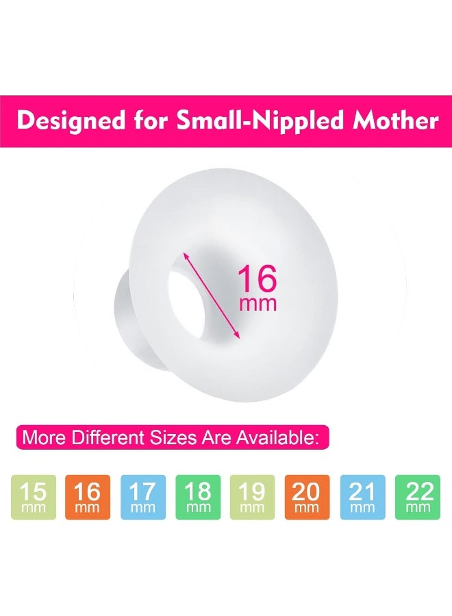 Durceler 16mm Flange Insert Compatible with Momcozy S9 S10 S12 Pro, bluefair BIOBOO, S21, Bellababy, NCVI, kmaier, TSRETE, MomMed, NaNaLazy, NIRGU, Onlyeah, MomWills, Medela, Spectra 24mm Breast Pump - Image 2