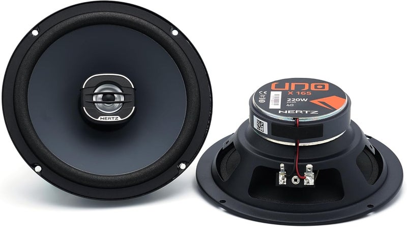 HERTZ مكبرات صوت سيارة هيرتز أونو سلسلة X-165 مقاس 6.5 بوصة ثنائية الاتجاه - Image 1