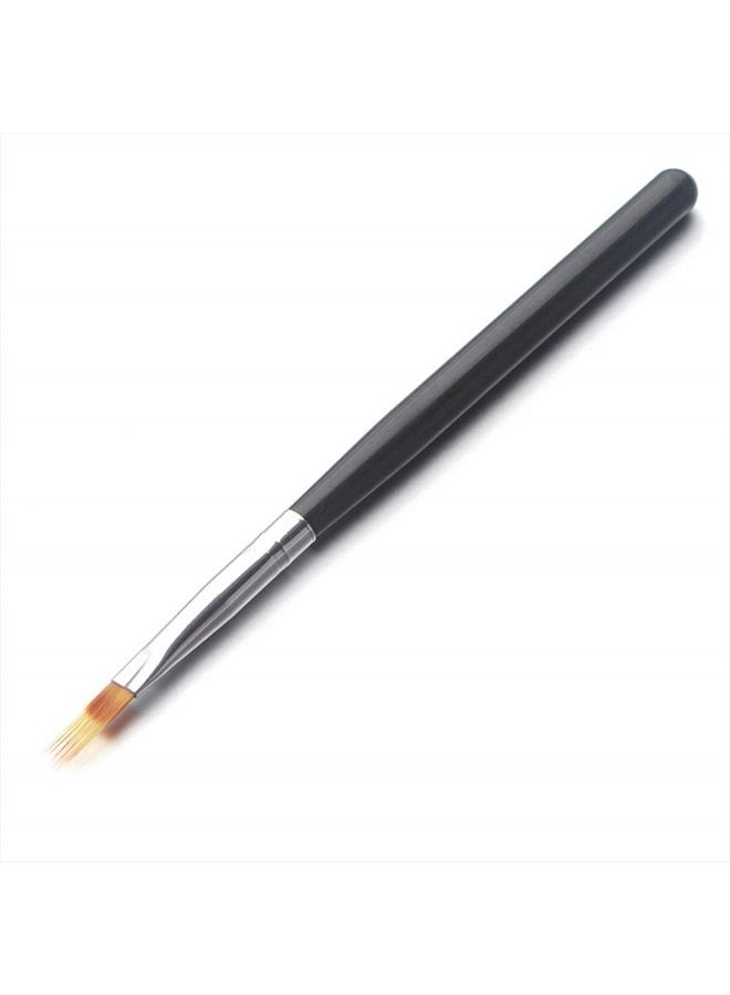 WOKOTO Black Wood Handle Ombre Brush Gel Acrylic Nail Brush Manicure Tools For Gradient UV Gel Nail - Image 1