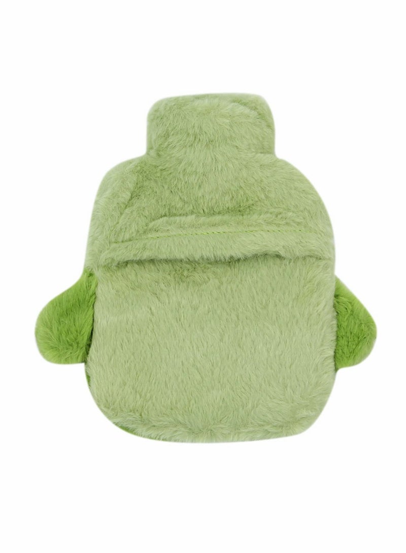 Excefore Hot Water Bottle with Soft Cover Water Bag with 3D Cartoon Plush Cover, for Neck, Shoulder Pain and Hand Feet Warmer, Menstrual Cramps, Hot Compress and Cold Therapy - Image 4
