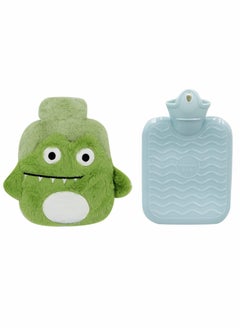 Excefore Hot Water Bottle with Soft Cover Water Bag with 3D Cartoon Plush Cover, for Neck, Shoulder Pain and Hand Feet Warmer, Menstrual Cramps, Hot Compress and Cold Therapy  - Image 2