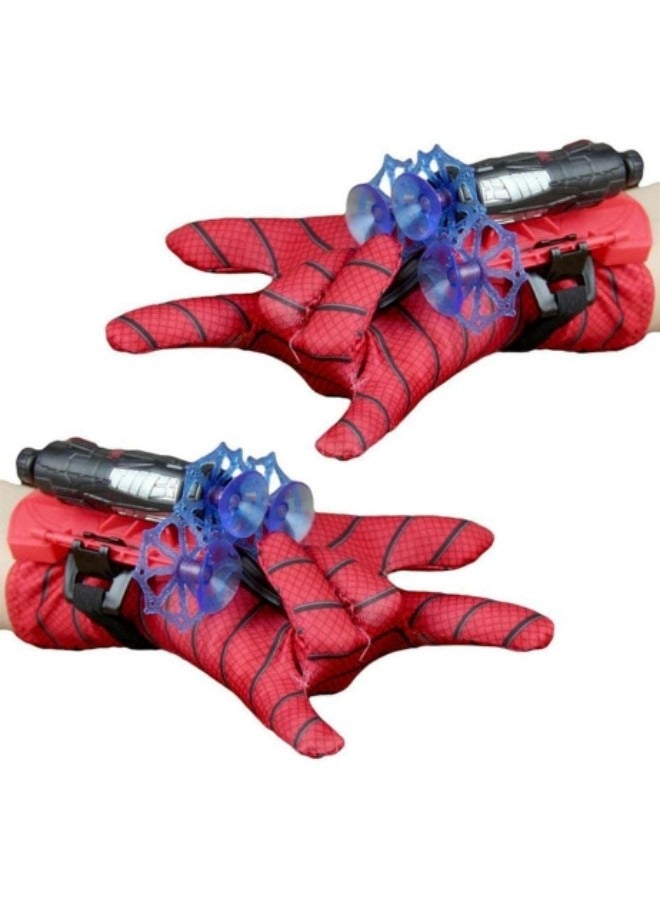 قفازات بلاستيكية لإطلاق شبكة العنكبوت على المعصم مع جهاز إخراج المعصم للأطفال - Image 1