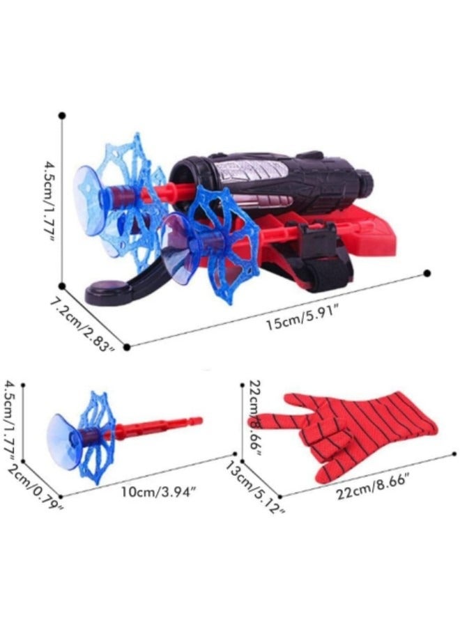 قفازات بلاستيكية لإطلاق شبكة العنكبوت على المعصم مع جهاز إخراج المعصم للأطفال - Image 2