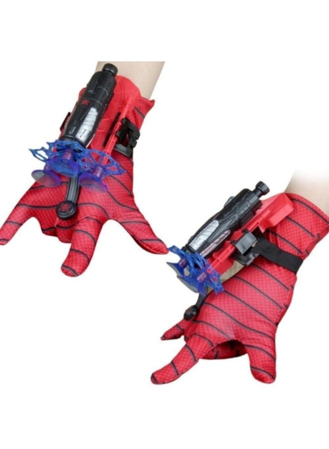 قفازات بلاستيكية لإطلاق شبكة العنكبوت على المعصم مع جهاز إخراج المعصم للأطفال - Image 3