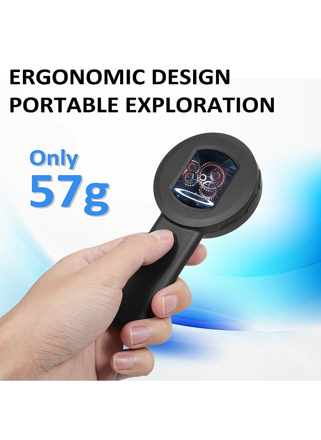 Generic Digital Magnifier with 2.0inch IPS Screen 100X Magnifying Glass with Light Magnifier for Reading White and Purple Lights Windows Compatible  - Image 2
