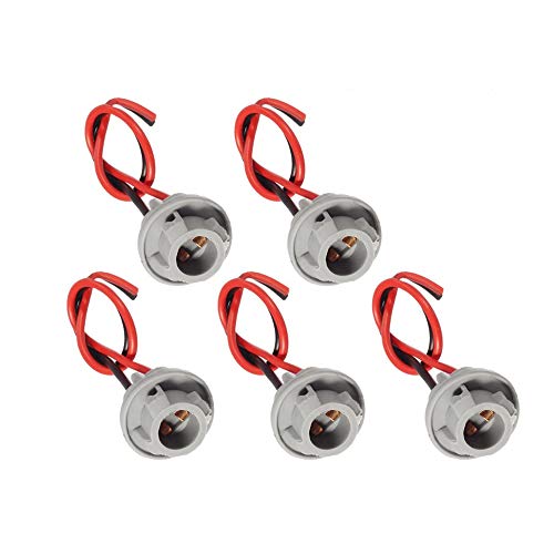 KOMAS 5 pcs T10 Replacement Plug Sockets Extened Wiring Harness pigtail for Cab Roof Running Marker light - Image 1