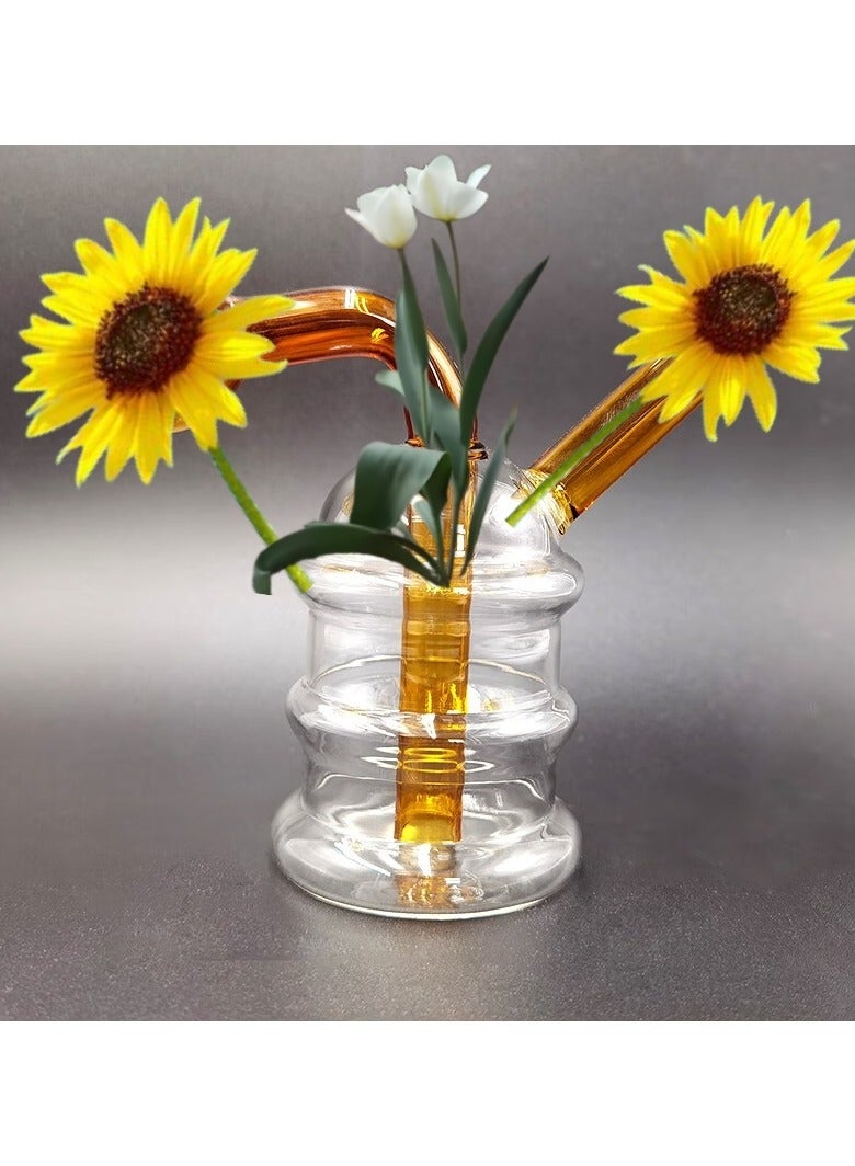 Glass Home Decorative Heat Resistant Oil Lamp Vase 