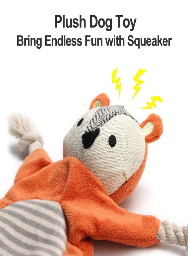 Vitscan Squirrel Plush Toy, Stuffless Dog Chew Toy with Rope Knots, Crinkle Squeaky Toy for Small Dogs - Image 4