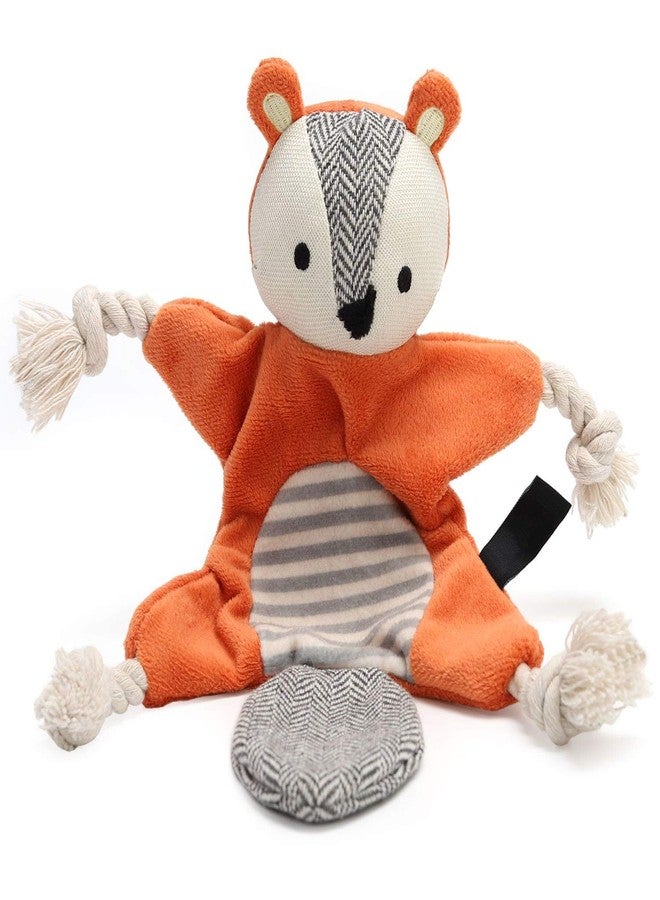 Vitscan Squirrel Plush Toy, Stuffless Dog Chew Toy with Rope Knots, Crinkle Squeaky Toy for Small Dogs - Image 2