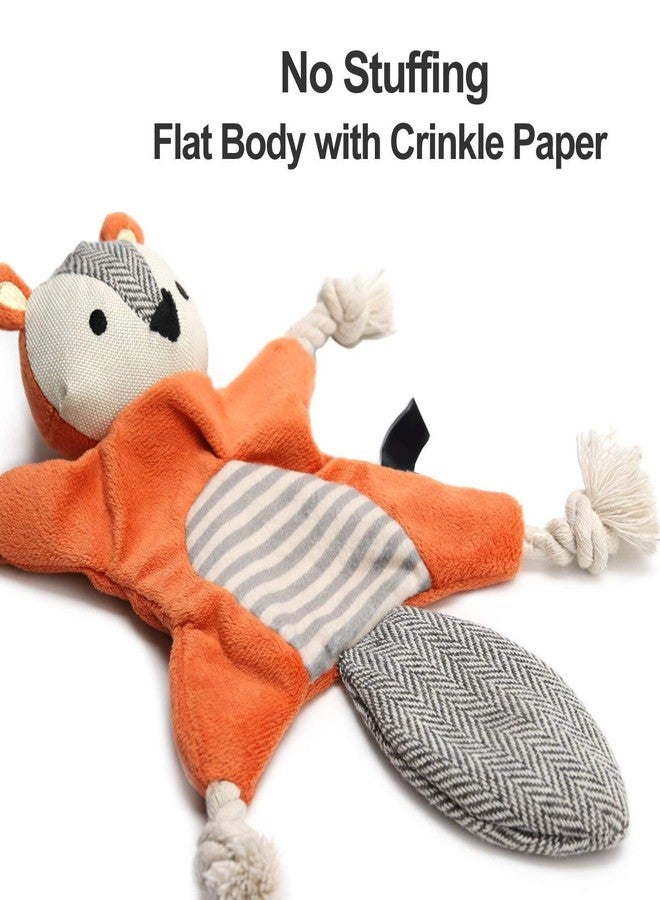 Vitscan Squirrel Plush Toy, Stuffless Dog Chew Toy with Rope Knots, Crinkle Squeaky Toy for Small Dogs - Image 3