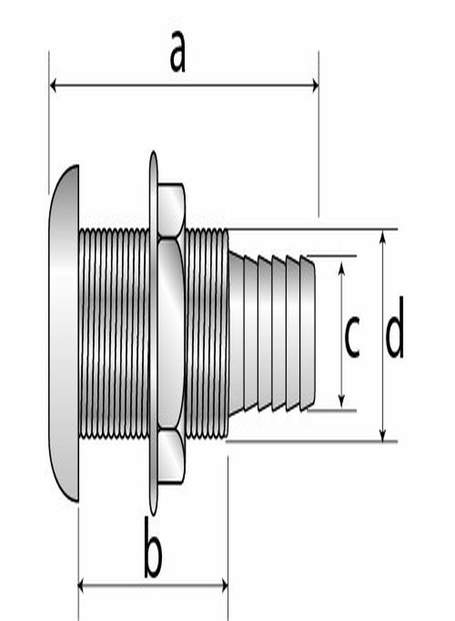 SeaSense Thru Hull Fitting 3/4 - Image 2