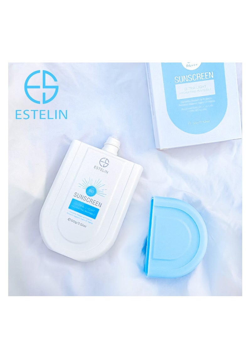 Estelin ULTRA-LIGHT Hydrating Invisible Sunscreen, SPF80 PA+++ - Image 2
