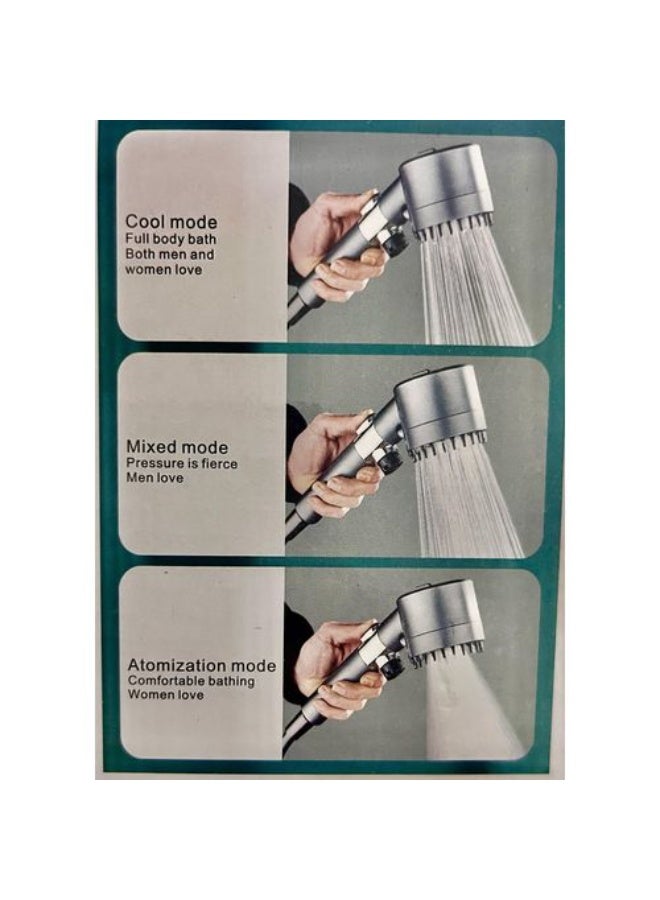 functional Adjustable Shower Head with Massage Hand Shower - Image 2