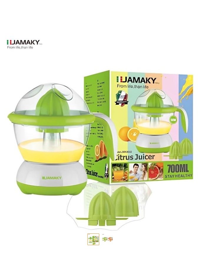 JAMAKY - Jamaky Electric Citrus Juicer, 700 ml, 50W with Two Cones - Juice Extractor jmk 4002 - Image 1