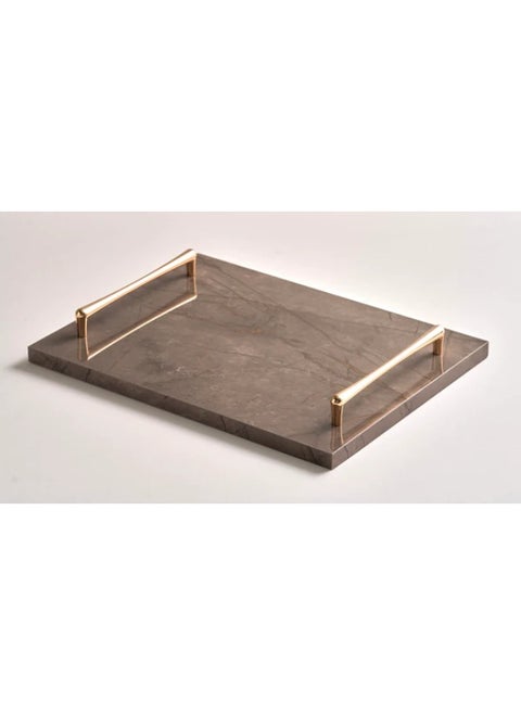 Earthy Elegance Greyish Brown Tray – 40x30cm.