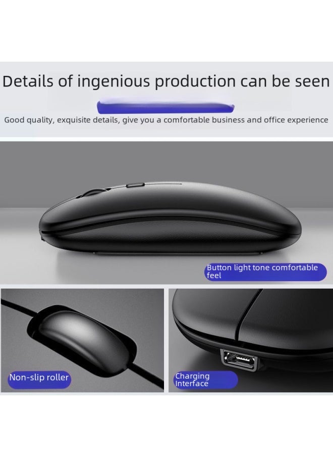 Generic - Bluetooth Keyboard Mouse Charging Set Silent Wireless Keyboard For Ipad Huawei Tablet Mobile Phone Digital Computer Accessories-Color:10 Inch Bluetooth Keyboard (charging)-Product Type:White - Image 1