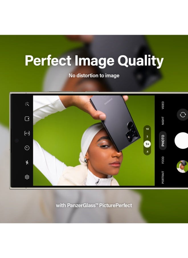 PanzerGlass PanzerGlass Picture Perfect Samsung Galaxy S24 Ultra| Camera Lens Protector - 4 Layers of Protection w/ Anti-Shatter Layer, Anti-FingerPrint, Smudge-Free, Drop Proof, No Image Distortion  - Image 3