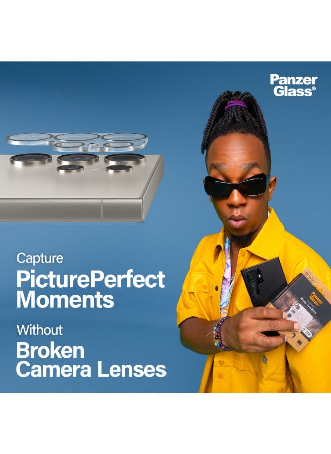 PanzerGlass PanzerGlass Picture Perfect Samsung Galaxy S24 Ultra| Camera Lens Protector - 4 Layers of Protection w/ Anti-Shatter Layer, Anti-FingerPrint, Smudge-Free, Drop Proof, No Image Distortion  - Image 2