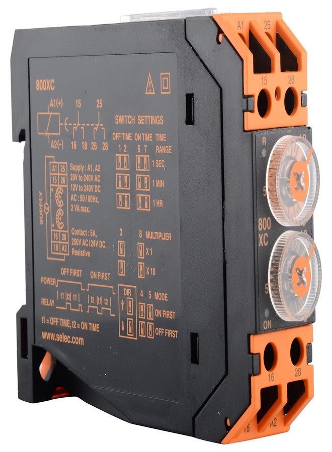 Selec 800Xc - Din Rail Cyclic Timer - Image 2