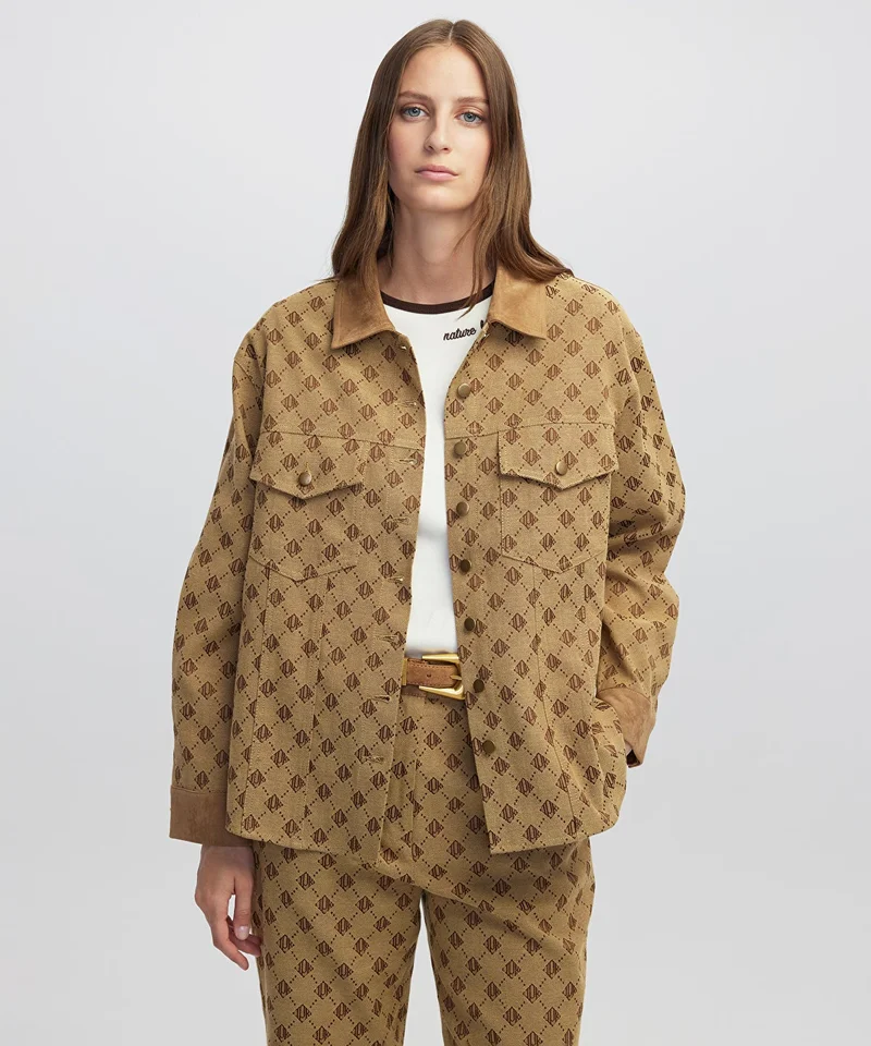 Ipekyol  Monogram Jacquard Shirt for Women | Best Price UAE
