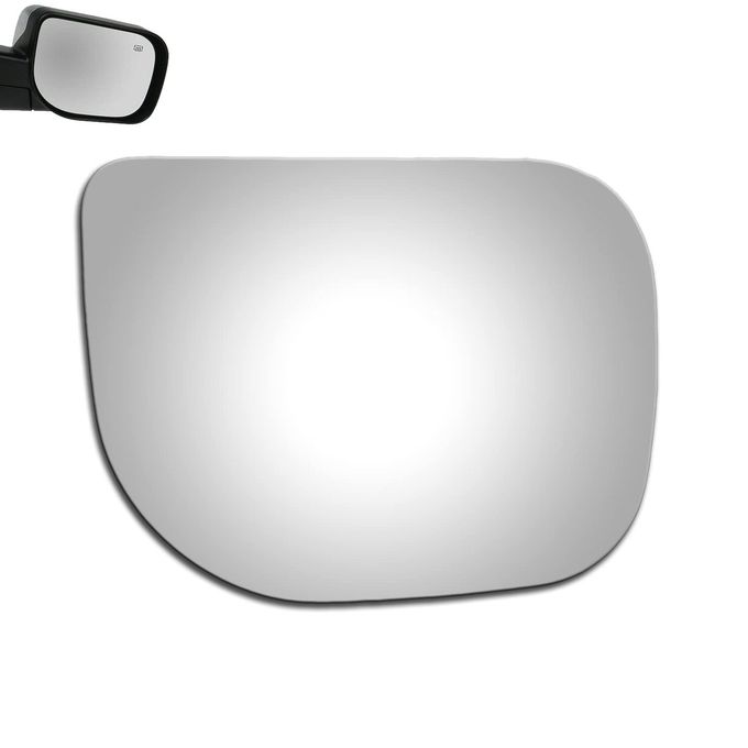 WLLW Mirror Glass for NISSAN TITAN 20042008 NISSAN ARMADA 20052009 NISSAN PATHFINDER ARMADA 2004 Passenger Side Only Right Convex Replacement Glass with Adhesive