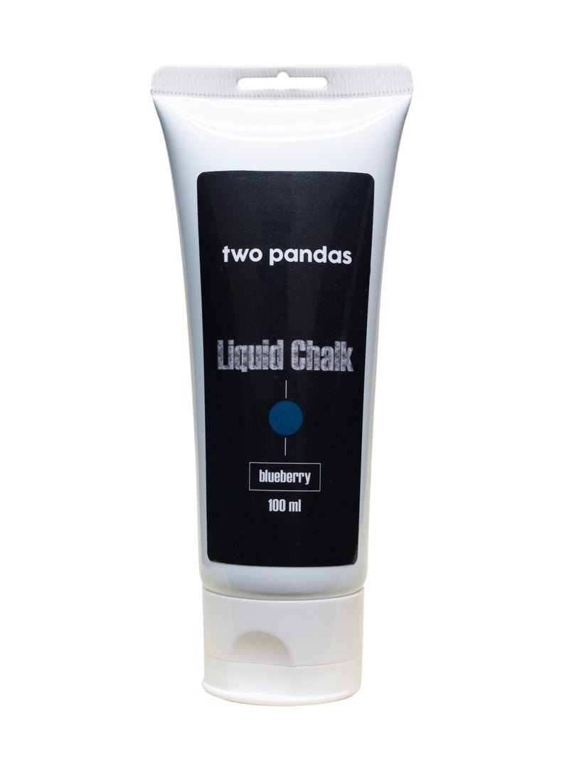 two pandas - Pandas Liquid Chalk (Blue Blueberry) For Rock Climbing Calisthenics Bouldering Gym Crossfit Gymnastics Weightlifting (Not For Pole Dancing) - Image 1