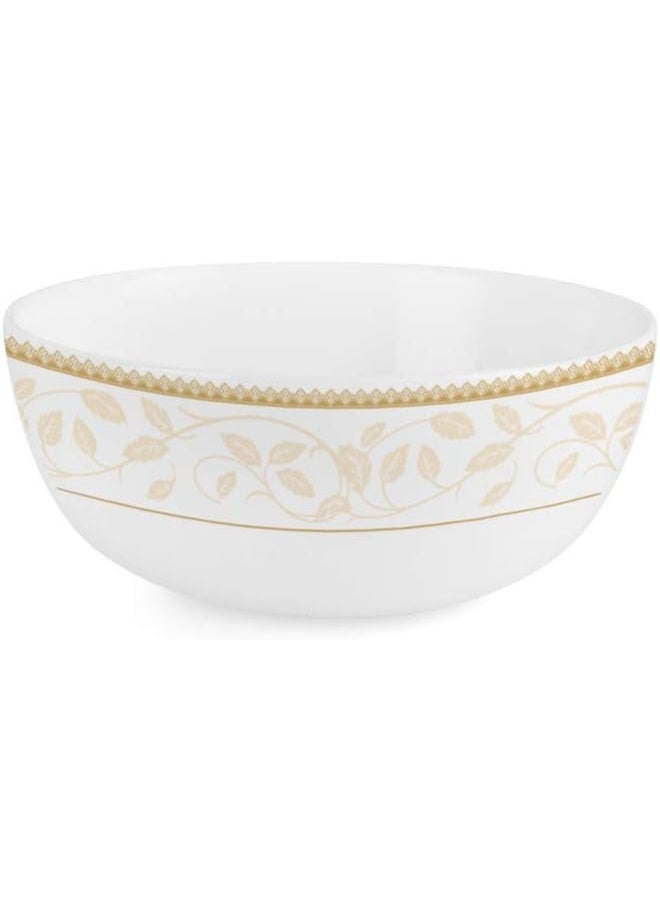 Cello Opalware Divine Series Royal Amber Dinner Set, 33Pcs | Opal Glass Dinner Set for 6 | Crockery Set for Festive Occasions, Parties | White Plate and Bowl Set - Image 4