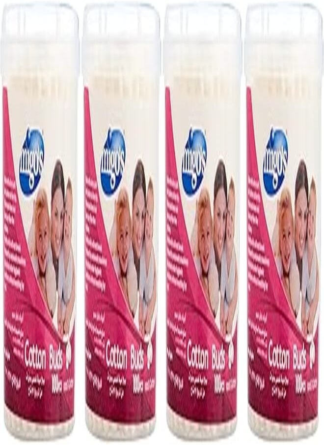 Migo'S Migo's Cotton Buds - 100 Pieces - 4 Packs 