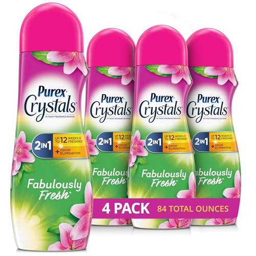 Purex Crystals InWash Scent Booster Fabulously Fresh 21 oz Pack of 4 LongLasting Freshness Odor Elimination Technology - Image 2
