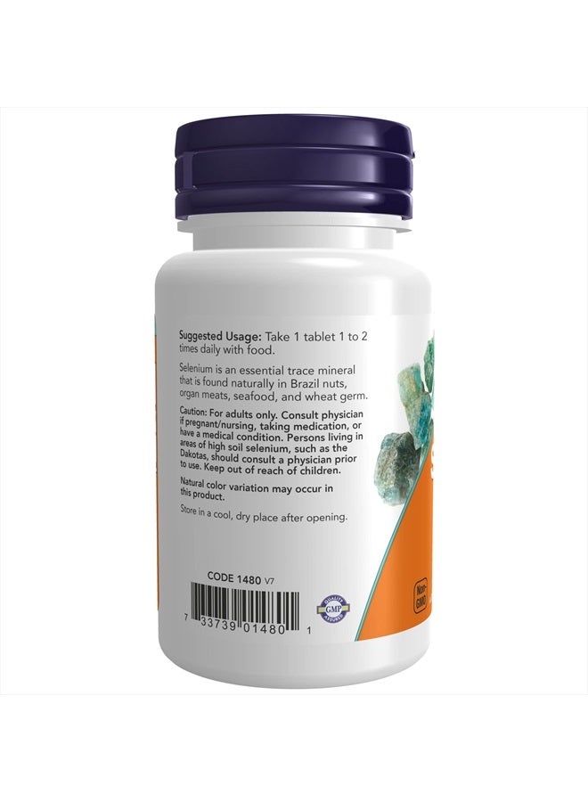 now Supplements, Selenium (L-Selenomethionine) 100 mcg, Essential Mineral*, 100 Tablets - Image 3