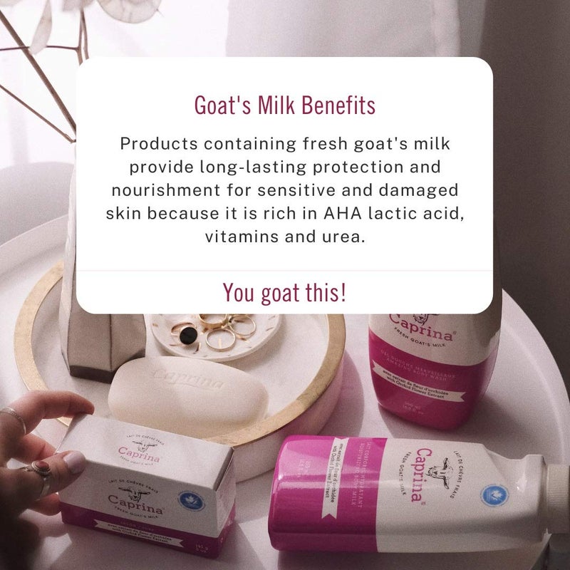 Caprina by Canus Caprina Fresh Goatâ€™s Milk Bar Soap, Original | Organic Goat Milk Hand & Body Soap Bars, Moisturizing, Biodegradable, All-Natural & Eco-Friendly | With Vitamins A, B2, and B3-5 oz. (1 Pack) - Image 3