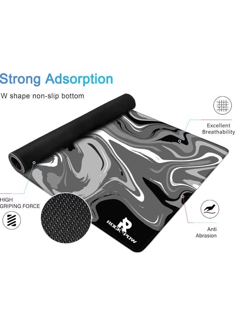 Large Mouse Pad Extended Gaming Non-Slip Rubber Base Office Desk Keyboard Mouse Pads Black - Image 5