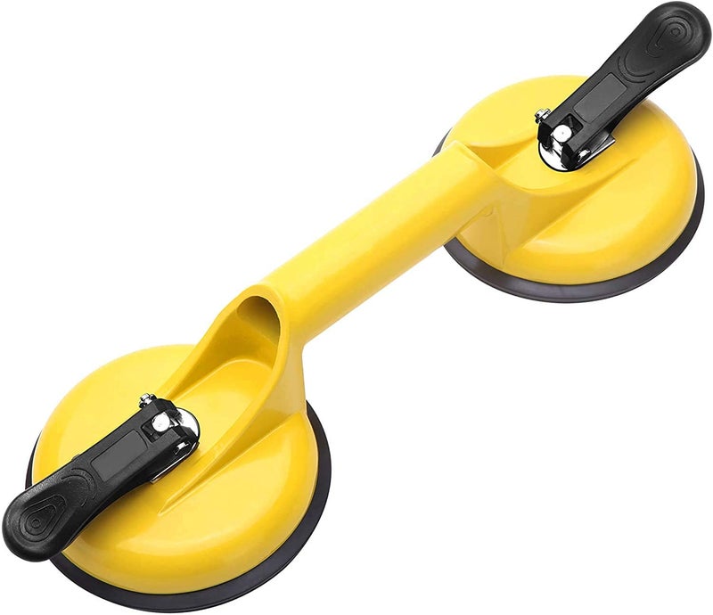 NIKTION Glass Suction Cups Aluminum Vacuum Plate Handle Glass Holder Hooks to Lift Large Glass/Floor Gap Fixer/Tile Suction Cup Lifter/Moving Glass/Pad for Lifting/Dent Puller - Image 1