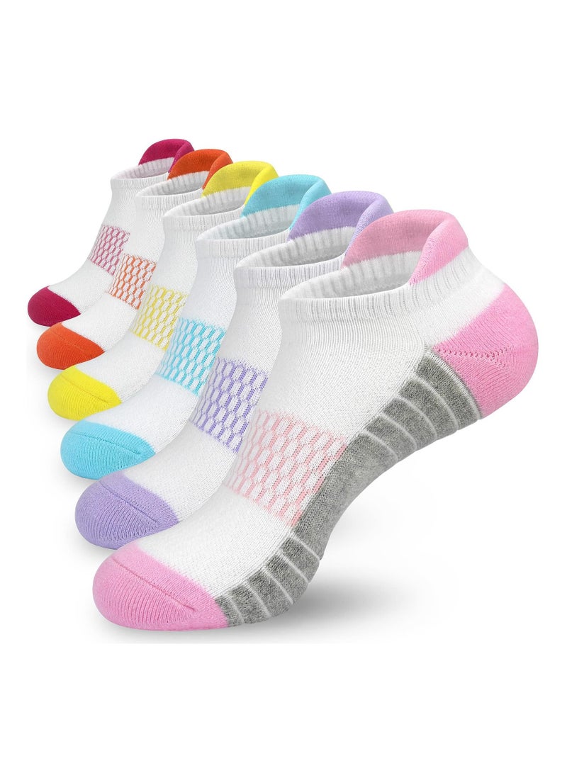 Luckam Womens Thermal Running Socks 6 Pairs Cushioned Sports Walking Socks for Womens, Ladies Trainer Socks Nonslip Ankle Athletic Socks (EU 36-40) - Image 1