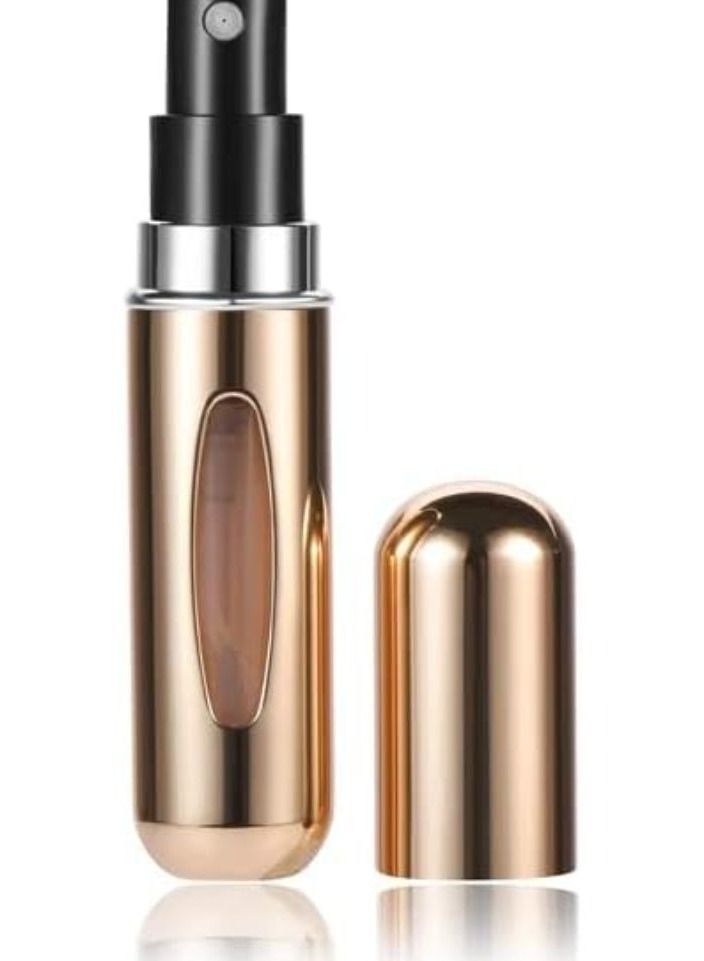 زجاجة رذاذ عطر صغيرة محمولة قابلة لاعادة الملء، علبة مضخة عطر، قابل لاعادة الملء، بخاخ عطر قابل لاعادة الملء للسفر (8مل، عبوه واحده,بني) - Image 2