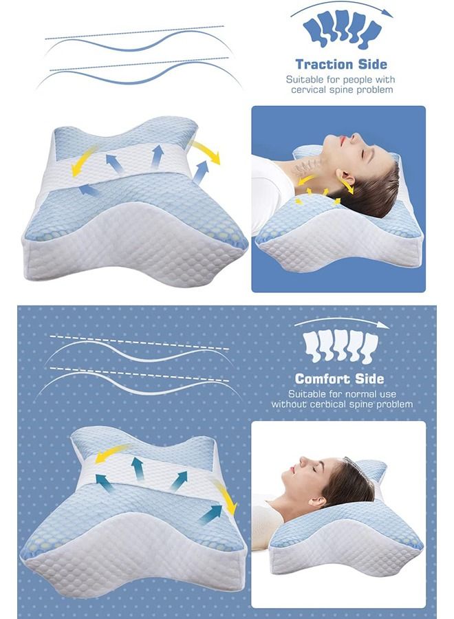 Arabest Memory Foam Bed Pillow for Sleeping，Neck Support Pillow for Shoulder and Neck Pain Relief Adjustable Orthopedic Bed Pillow for Sleeping  - Image 3