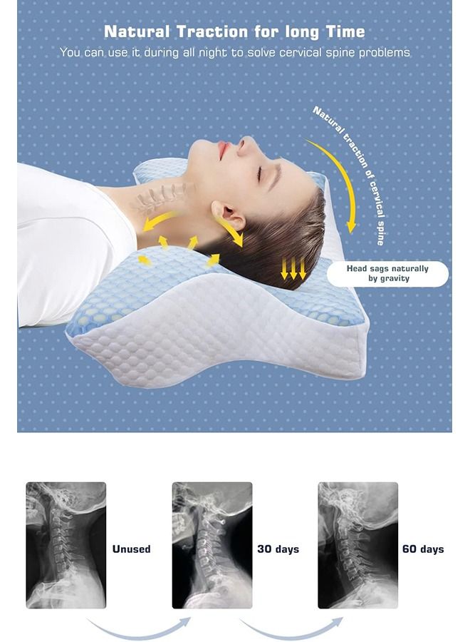 Arabest Memory Foam Bed Pillow for Sleeping，Neck Support Pillow for Shoulder and Neck Pain Relief Adjustable Orthopedic Bed Pillow for Sleeping  - Image 5